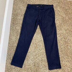 J. CREW Flex Slim Men's Navy Blue Pants W33 x L32